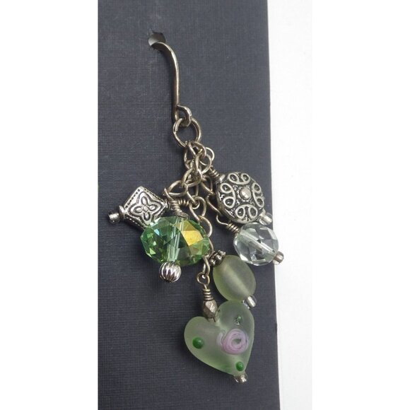 Heart Shaped Crystal  Drop Dangle Earrings Pair with 3rd Statement Women Bride - Picture 5 of 5